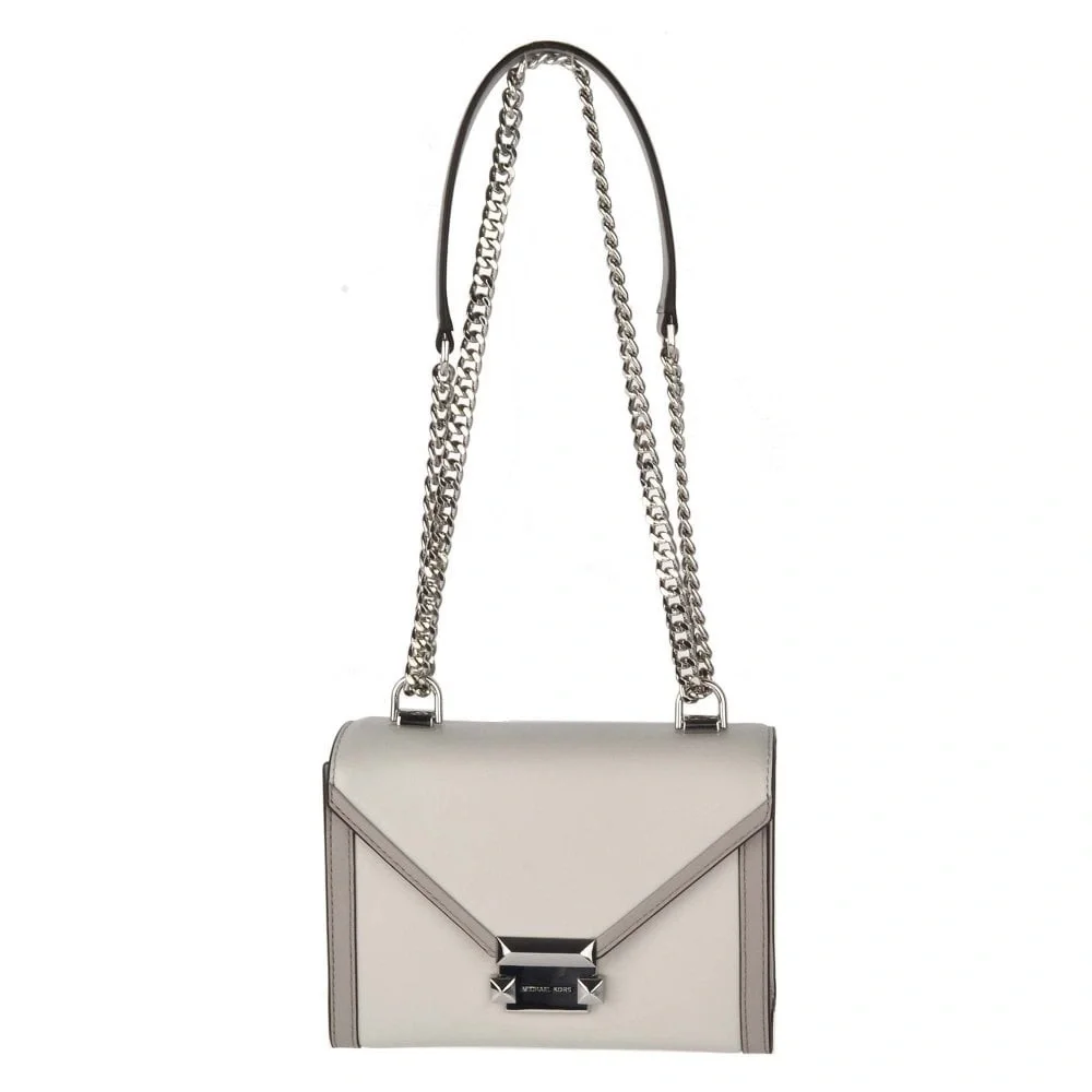MICHAEL Michael Kors Whitney Leather Convertible Shoulder Bag Grey - Picture 1 of 7